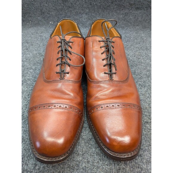 Allen Edmonds Byron Oxford 10.5 B Brown Cap Toe Bench Welt USA Dress Shoes main image 14